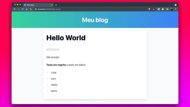 Ilustração do post Tutorial: Criando um blog com Next.js