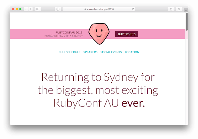 Ilustração do post Vídeo: RubyConf Austrália 2018